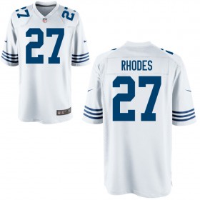 Youth Indianapolis Colts Nike White Alternate Game Jersey RHODES#27