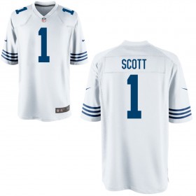Youth Indianapolis Colts Nike White Alternate Game Jersey SCOTT#1