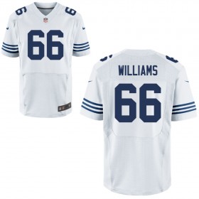 Mens Indianapolis Colts Nike White Alternate Elite Jersey WILLIAMS#66