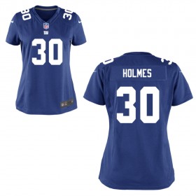 Women's New York Giants Nike Royal Blue Game Jersey HOLMES#30