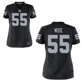 Women's Las Vegas Raiders Nike Black Game Jersey MUSE#55