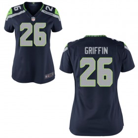 Women's Seattle Seahawks Nike College Navy Game Jersey GRIFFIN#26