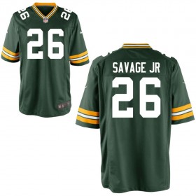Youth Green Bay Packers Nike Green Game Jersey SAVAGE JR#26