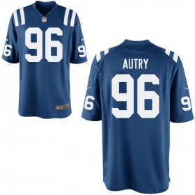 Youth Indianapolis Colts Nike Royal Game Jersey AUTRY#96