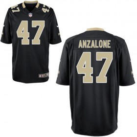 Youth New Orleans Saints Nike Black Game Jersey ANZALONE#47