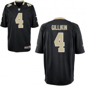 Youth New Orleans Saints Nike Black Game Jersey GILLIKIN#4