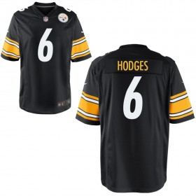 Youth Pittsburgh Steelers Nike Black Game Jersey HODGES#6