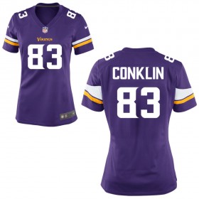 Women's Minnesota Vikings Nike Purple Game Jersey CONKLIN#83