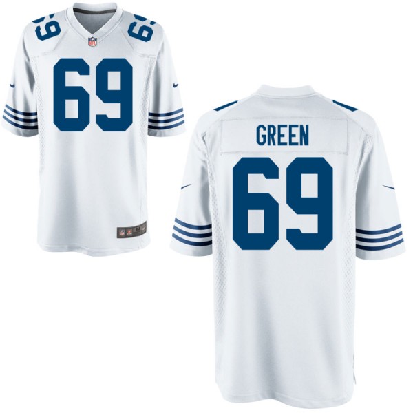 Men's Indianapolis Colts Nike Royal Throwback Game Jersey GREEN#69
