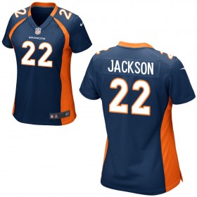 Women's Denver Broncos Nike Navy Blue Game Jersey JACKSON#22