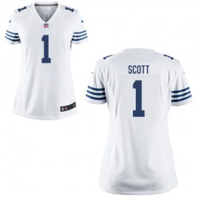 Women's Indianapolis Colts Nike White Game Jersey SCOTT#1
