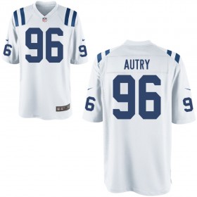 Youth Indianapolis Colts Nike White Game Jersey AUTRY#96