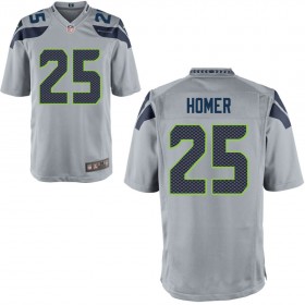 Seattle Seahawks Nike Alternate Game Jersey - Gray HOMER#25