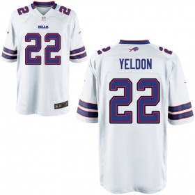 Nike Men's Buffalo Bills Game White Jersey YELDON#22