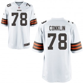 Nike Men's Cleveland Browns Game White Jersey CONKLIN#78