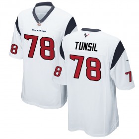 Nike Men's Houston Texans Game White Jersey TUNSIL#78
