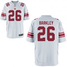 Nike Men's New York Giants Game White Jersey BARKLEY#26