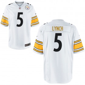 Nike Men's Pittsburgh Steelers Game White Jersey LYNCH#5
