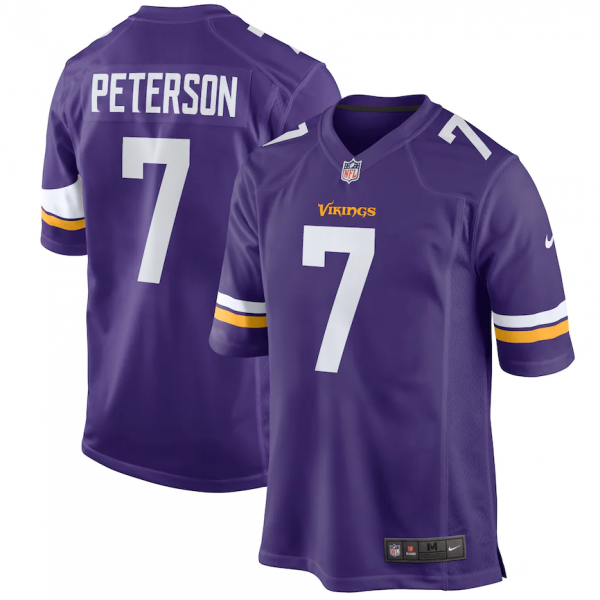Men's Minnesota Vikings 21/22 Purple Jersey Patrick Peterson#7